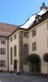 Hospitalkirche vom Hof aus, August 2007. Foto: Dietmar Hencke (StadtA Schwäb. Hall DIG 00891)