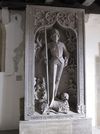 Grabstein von Schenk Georg I. von Limpurg (1436-1475) im Kapitelsaal, Juni 2014. Foto: Daniel Stihler (StadtA SHA DIG 05399)