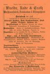 Das Inserat der Firma Waelde, Kade & Erath aus dem Schwäbisch Haller Adressbuch von 1886 zeigt die Vielfalt der Produktpalette (StadtA Schwäb. Hall Bibl. 1813)