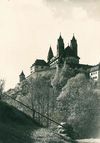 Weiteres Foto desselben Fotografen aus dem März 1934, vermutlich vom heute nicht mehr existierenden „Waschbachsee“ aus. Foto: Alfred Lechler (StadtA Schwäb. Hall FS 54460)