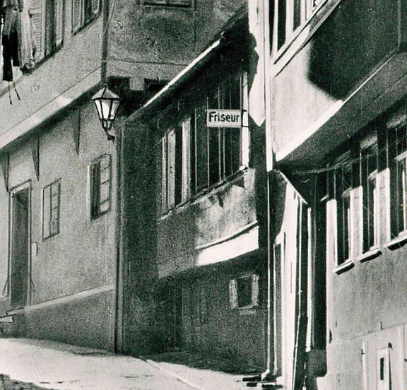 Ausschnitt aus einer undatierten Postkarte, 1930er bis 1950er Jahre (StadtA Schwäb. Hall PK 04718)