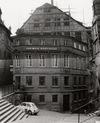 Renovierungsarbeiten vom Marktplatz aus, 1966. Foto: Baurechtsamt (Baurechtsamt Schwäb. Hall, Bauakten)