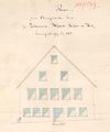 Ansicht der Fassade mit neuen Fenstern im 1. Stock, 1869 (StadtA Schwäb. Hall 27/368)