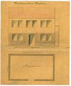 Ansicht und Grundriss des „Comptoirs“, 1866 (StadtA Schwäb. Hall 27/540)