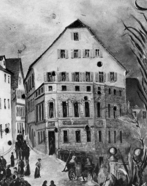 Ausschnitt aus einer Schützenscheibe von 1896 (StadtA SHA FS 1957a)