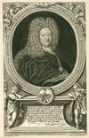 Stättmeister Johann Friedrich Wibel (1645-1702), Schwiegersohn des „Großen Stättmeisters“ Georg Friedrich Seifferheld und sein Nachfolger als Besitzer des heutigen „Adelshofs“. Kupferstich von E. Nunzer, Nürnberg, nach Vorlage von G. D. Zweiffel, 1702 (StadtA Schwäb. Hall S10/1194)