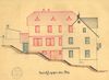 Ansicht der Wegseite zur Erweiterung des Hauses, 1900 (StadtA SHA 27/371)