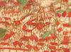 Ausschnitt aus einer Stadtansicht in der „Wetzel-Chronik“, kolorierte Federzeichnung um 1600. Gut erkennbar sind der Spitaltorturm (linke Bildmitte), die Hospitalkirche  (Bildmitte, mit Türmchen) und zwischen beiden das 1364-1370 erbaute Siechenhaus (StadtA Schwäb. Hall 4/4 Bl. 2)
