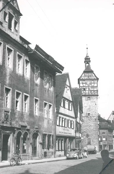 Bild von 1954 (Baurechtsamt SHA, Bauakten Gelbinger Gasse 27)