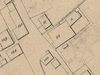 Ausschnitt aus dem Primärkataster  von 1827. Das Haus mit der Nummer 88 liegt in der rechten Bildmitte (StadtA SHA S13/0583)