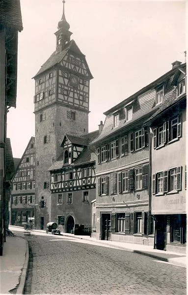 Bild aus den 1930er Jahren. Fotograf unbekannt  (StadtA Schwäb. Hall AL/0040)