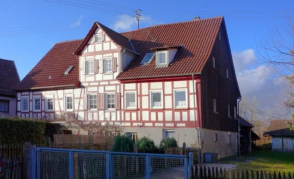 Südostansicht, Januar 2008. Foto: Dietmar Hencke (StadtA SHA Server Häuserlexikon)
