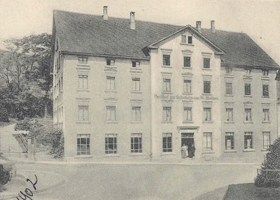 Ausschnitt aus einer 1902 gelaufenen Postkarte (StadtA Schwäb. Hall Seyboth PK 0372)