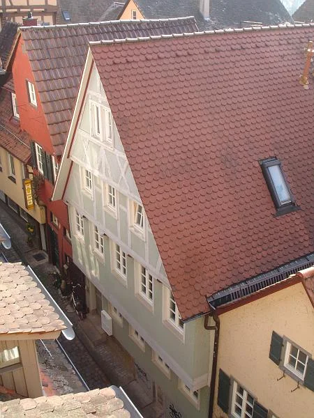 Vom Löchnerhaus (Klosterstraße 8) aus gesehen, März 2007. Foto: Daniel Stihler (StadtA Schwäb. Hall DIG 04237)