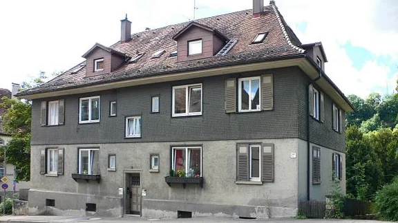 Nordostansicht, August 2007. Foto: Dietmar Hencke (StadtA SHA Server Häuserlexikon)