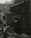 Bild aus dem Juni 1933, bei den Bauarbeiten zur Verdolung des Heimbachs (StadtA Schwäb. Hall FS 12276)