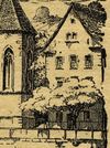 Ausschnitt aus einem Druck nach einer Zeichnung von O. Elsässer in: Theodor Groh, Christian Kolb: Die frühere Reichsstadt Schwäbisch Hall. Ein Rundgang durch die Stadt, Schwäbisch Hall o.J., um 1900, S. 21