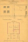 Plan für den Anbau an der Hinterseite, 1871 (Baurechtsamt SHA, Bauakten Gelbinger Gasse 23)