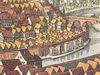 Eine andere Perspektive, aber dasselbe Entstehungsjahr: Ausschnitt aus der Stadtansicht von Matthäus Merian nach Vorlage von Leonhard Kern, 1643 (StadtA Schwäb. Hall S10/506)