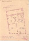 Plan des Erdgeschosses aus den Konzessionakten, 1940 (StadtA Schwäb. Hall 21/1851)