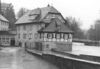 Steinerner Steg 10 beim Hochwasser vom 22. Februar 1970 (StadtA Schwäb. Hall FS 00621)