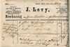 Briefkopf des damals im Haus ansässigen Textilgeschäfts von Jonas Levy, 1871 (StadtA Schwäb. Hall 58/3207)