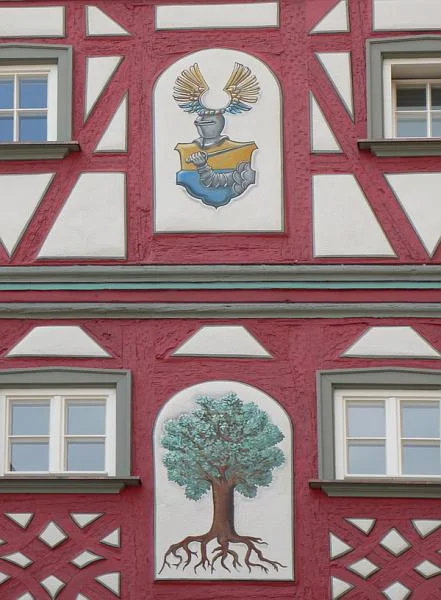 Detail der Fassade, 2007. Foto: Dietmar Hencke (StadtA SHA Server Häuserlexikon)