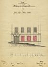 Plan zum Einbau neuer Schaufenster zur Neuen Straße hin, 1873 (Baurechtsamt Schwäb. Hall, Bauakten)