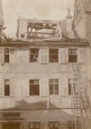Abbruch des Vorgängerhauses, um 1900 (StadtA Schwäb. Hall FS 08604)