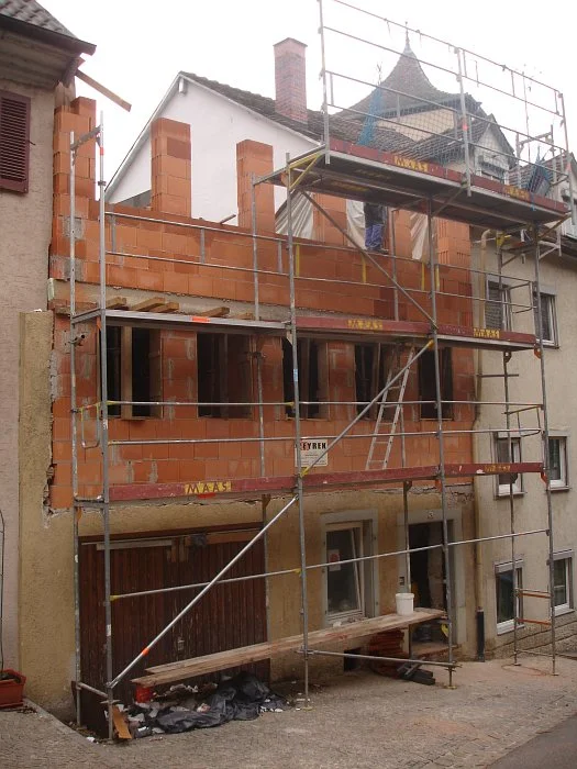 Neuaufbau des Hauses, September 2007 (StadtA SHA Server Häuserlexikon)