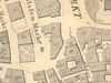 Ausschnitt aus dem Primärkataster  von 1827, das Stellwaghaus hat die Nummer 48. Vor dem Haus befindet sich auf dem Hafenmarkt ein Brunnen (StadtA SHA S13/0583)