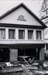 Schäden durch die Gasexplosion am 23. November 1980. Fotograf nicht angegeben (StadtA SHA FS 131580)