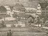 Ausschnitt aus einer Vignette zu einer Stadtansicht um 1850. Lithografie von Wilhelm Haaf nach Aufnahme von F. Bonhöffer (StadtA Schwäb. Hall S10/0712)