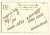 Schnitt und Grundriss für das „Logis im zweyten Stock“ des Wachhauses, um 1783 (StadtA Schwäb. Hall 5/1804)
