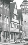 Foto zur Anbringung einer Werbeanlage, 1954 (Baurechtsamt Schwäb. Hall, Bauakten Gelbinger Gasse 27)