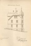 Pläne für den Neubau des Hauses von 1904: Südansicht (Stadt Schwäb. Hall, Baurechtsamt, Bauakten Johanniterstraße 17/1)