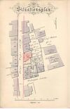 Lageplan des geplanten Neubaus, 1888. Gut zu erkennen ist die Einbeziehung des Grundstücks für das Haus Nr. 703 (Baurechtsamt SHA)