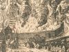 Der Große Stadtbrand am 31. August 1728, Ausschnitt aus einem zeitgenössischen Kupferstich (StadtA Schwäb. Hall HA B 935)