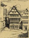 Druck nach Zeichnung von O. Elsässer in: Theodor Groh, Christian Kolb: Die frühere Reichsstadt Schwäbisch Hall. Ein Rundgang durch die Stadt, Schwäbisch Hall o.J., um 1900, S. 15