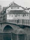 Henkersbrücke und Haus Kapp, wohl Anfang 1930er Jahre. Fotograf unbekannt (StadtA Schwäb. Hall AL-0040)