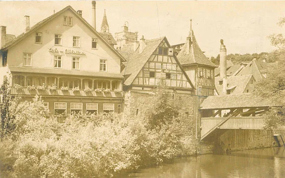 Postkarte aus den 1920er Jahren ((StadtA Schwäb. Hall FS 54126)