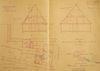 Plan zum Einbau einer Wohnung in den Dachstock, 1946 (Baurechtsamt Schwäb. Hall, Bauakten Marktstraße 17)