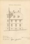 Pläne für den Neubau des Hauses von 1904: Ostansicht (Stadt Schwäb. Hall, Baurechtsamt, Bauakten Johanniterstraße 17/1)
