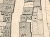 Ausschnitt aus dem Primärkataster  von 1827. Das Anwesen hat die Nummer 312, das Hinterhaus die separate Nummer 313 (StadtA SHA S13/0686)