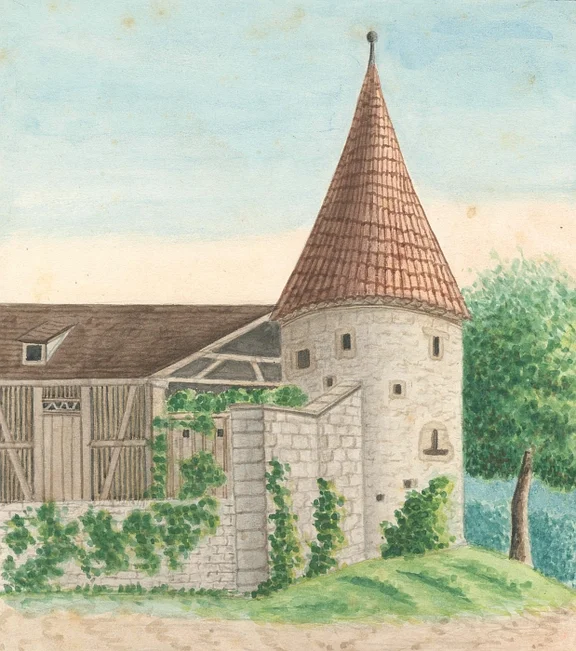 Zeichnung von Peter Koch, 1868 (StadtA SHA S10/0304)