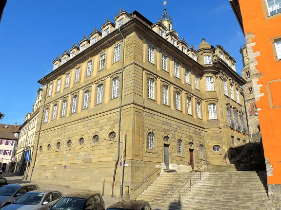 Südostansicht vom Hafenmarkt aus, März 2017. Foto: Daniel Stihler (StadtA Schwäb. Hall DIG 10008)