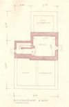 Plan des Gewölbekellers zum Wiederaufbau des Hauses, 1946 (Baurechtsamt SHA, Bauakten).
