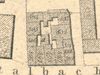 Ausschnitt aus dem Primärkataster  von 1827. Das Haus hat die Nummer 501 und befindet sich am rechten Rand des Kornhausquartiers (StadtA SHA S13/0583)