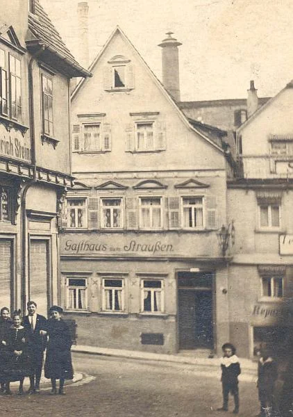 Ausschnitt aus einer Fotopostkarte von 1922 (StadtA SHA PK 01964)