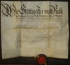 Urkunde über den Verkauf des Hauses durch den Rat der Reichsstadt  Schwäbisch Hall an Johann David Firnhaber, 1670 (StadtA SHA 17/1652a)
